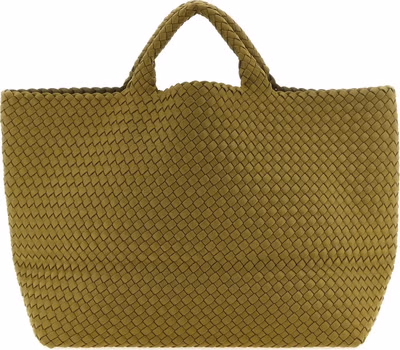 Bicolor Nylon Handbag