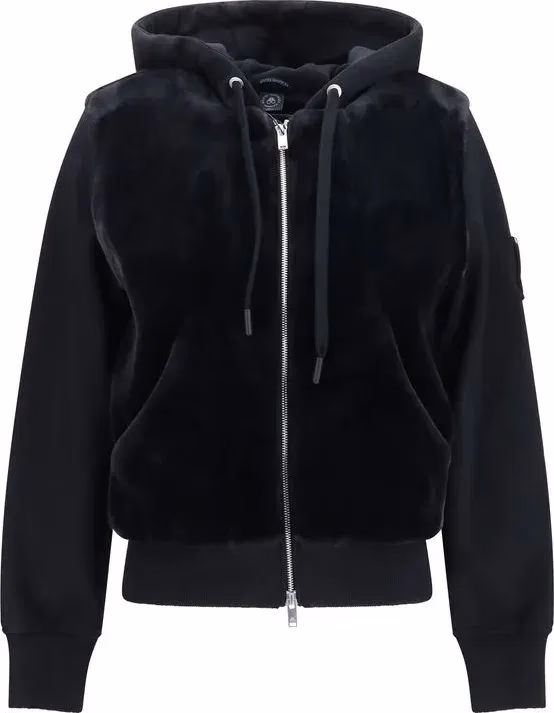Moose Knuckles Black Cotton Sweatshirt