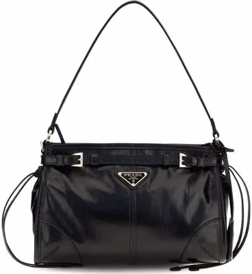Black Calf Leather Bos Taurus Handbag