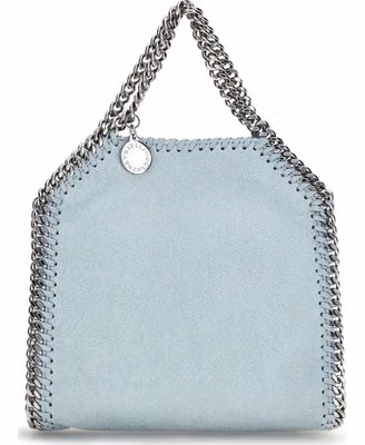 Blue Polyester Handbag