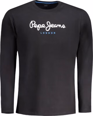 Black Cotton Men T-Shirt