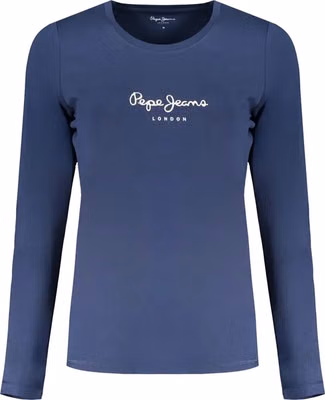 Blue Cotton Women's T-Shirt