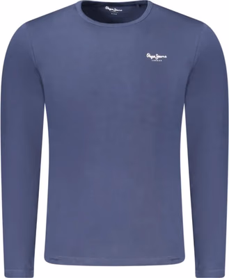 Blue Cotton Men T-Shirt