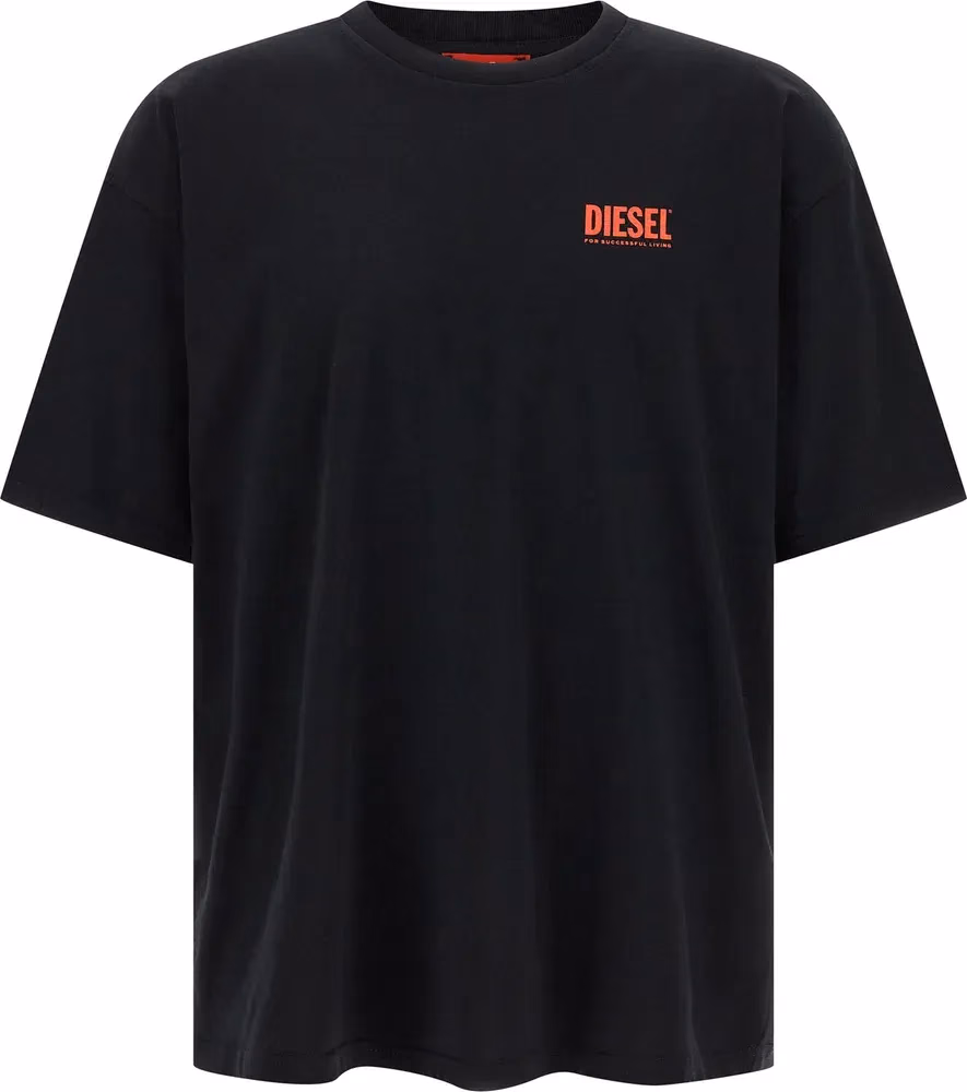 Diesel Black Cotton T-Shirt