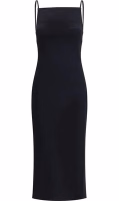 Black Viscose Casual Dress