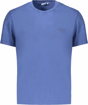 Blue Cotton Male T-Shirt