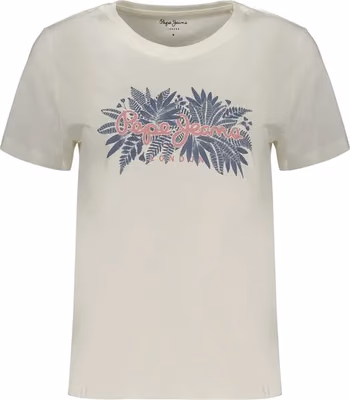 White Cotton Women's T-Shirt