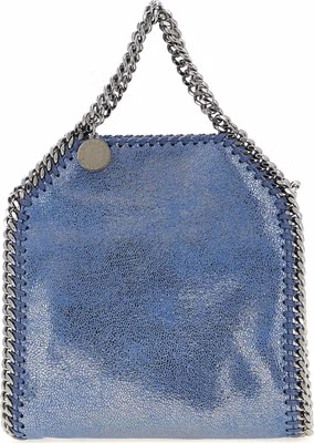 Blue Polyester Handbag