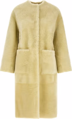 Bicolor Lamb Fur Coat