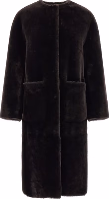 Brown Lamb Fur Coat