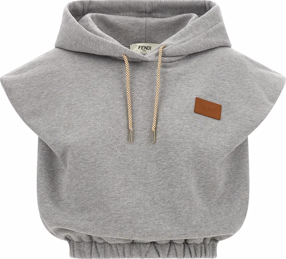 Fendi Gray Cotton Sweatshirt