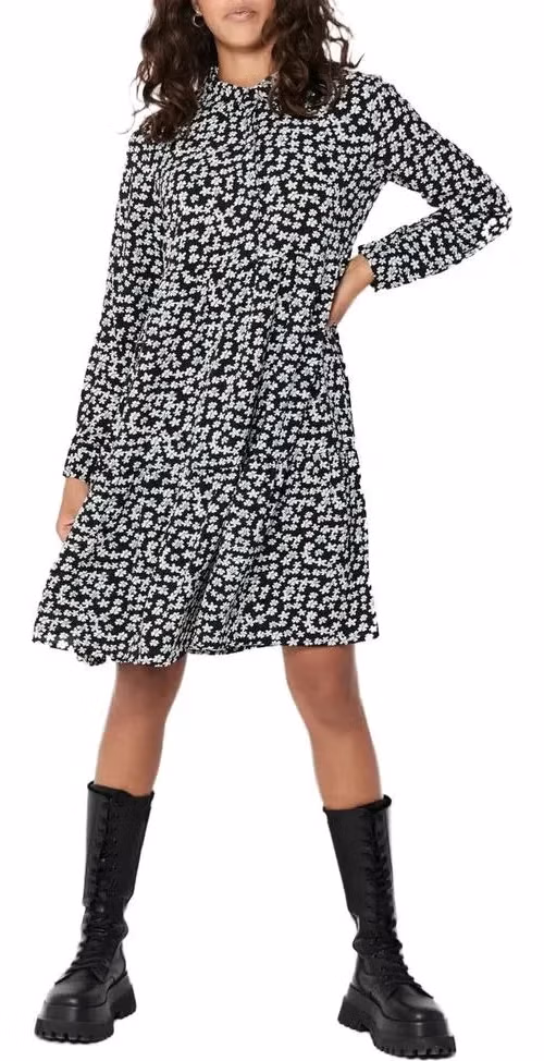 Jacqueline De Yong White Polyester Midi Dress