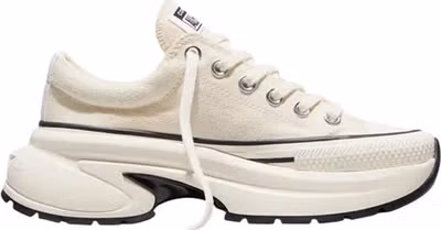 Black And White Textile Chunky Sneakers