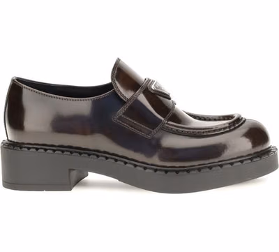 Brown Calf Leather Bos Taurus Slip-On Loafers