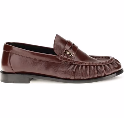 Bordeaux Lamb Ovis Aries Aries Slip-On Loafers