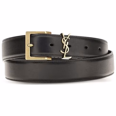 Black Calf Leather Bos Taurus Regular Belt