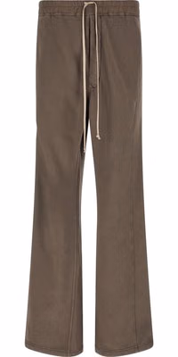 Gray Cotton Flared Pants