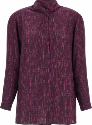 Purple Silk Blouse