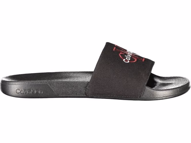Calvin Klein Black Polyester Men's Slipper