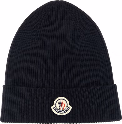 Blue Virgin Wool Beanie