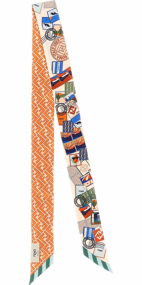 Fendi Multicolor Silk Hairband