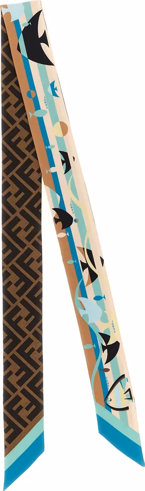 Fendi Multicolor Silk Foulard