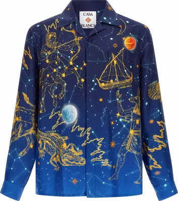 Blue Silk Blouse