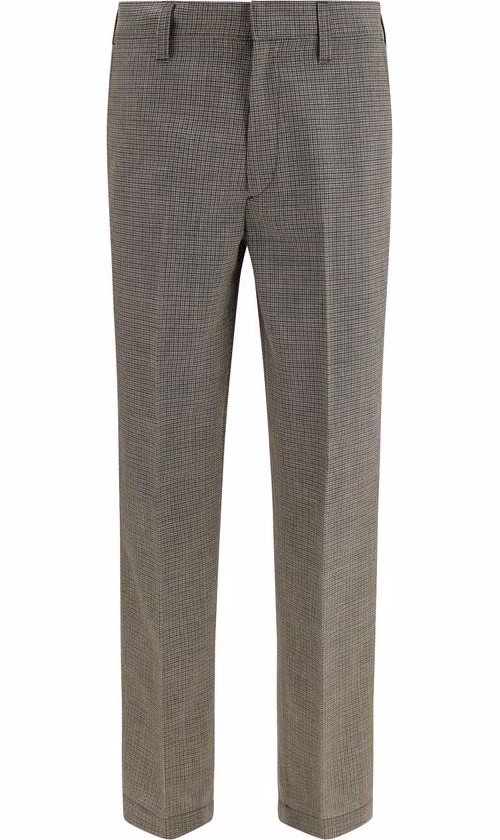 Prada Brown Wool Oves Aries Pants