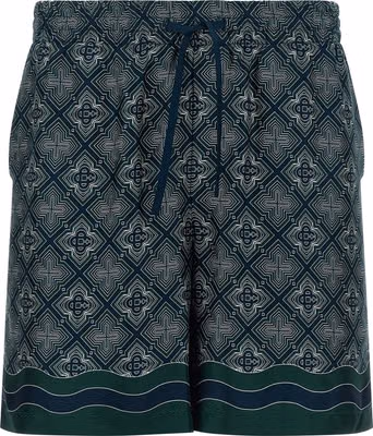 Multicolor Silk Bermuda Shorts