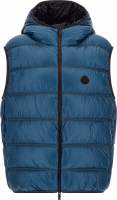 Blue Polyamide Full-Length Jacket