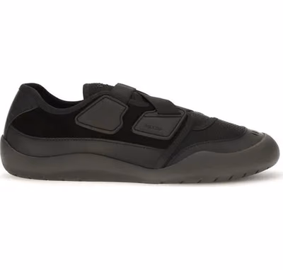 Black Calf Leather Bos Taurus Athletic Sneakers