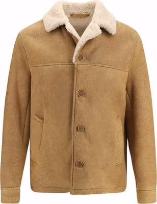 Brown Leather Full-Length Jacket