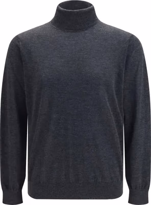 Gray Cashmere Turtleneck