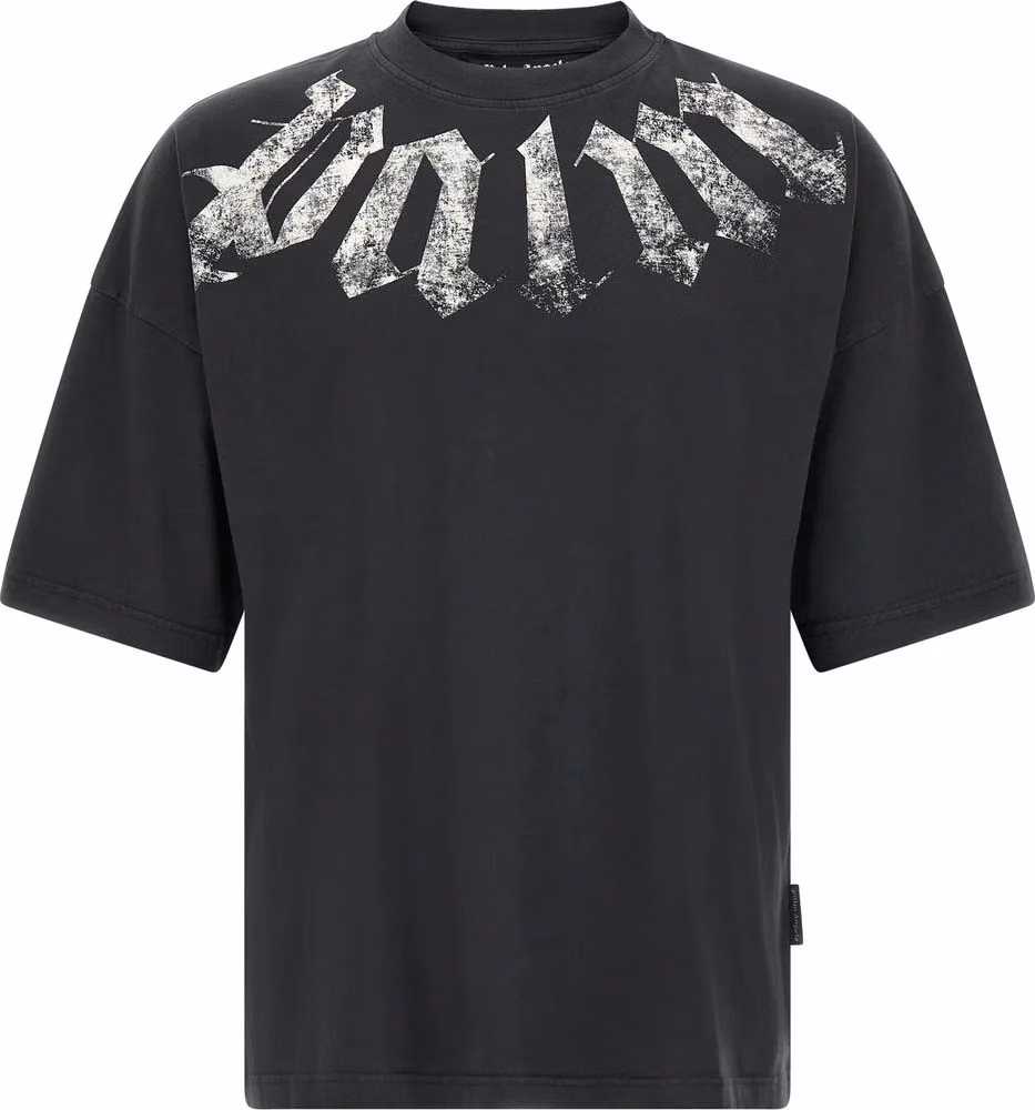 Palm Angels Black Cotton T-Shirt