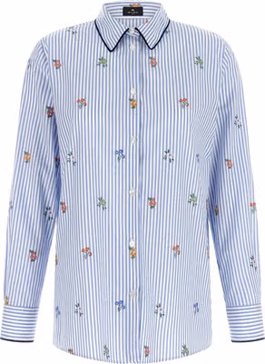 Blue Cotton Blouse