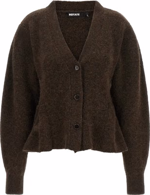 Brown Wool Cardigan