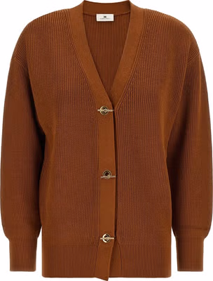 Brown Viscose Cardigan