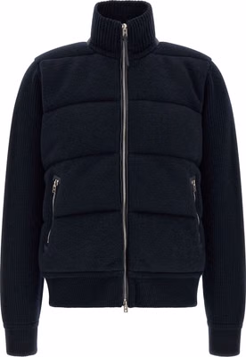 Blue Virgin Wool Full-Length Jacket