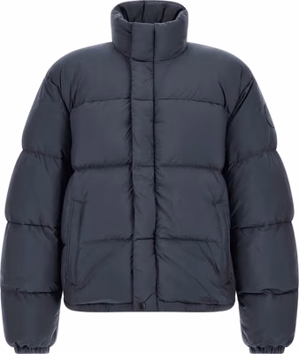 Gray Polyamide Full-Length Jacket