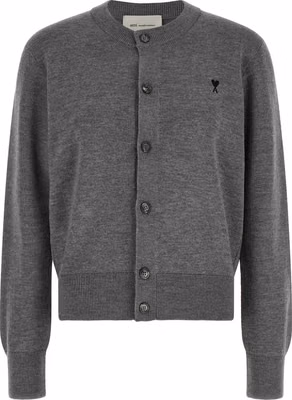 Gray Wool Cardigan