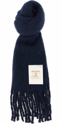 Blue Polyester Scarf