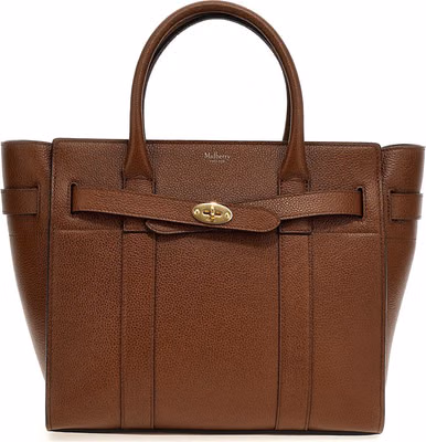 Brown Bovine Leather Tote Bag