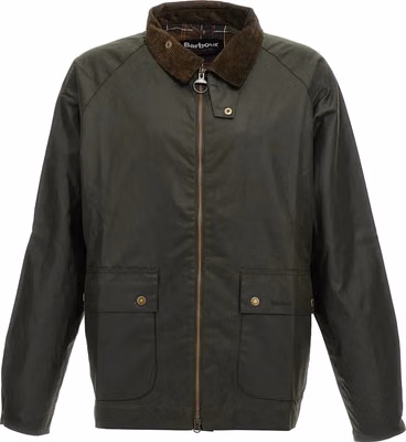 Bicolor Cotton Full-Length Jacket