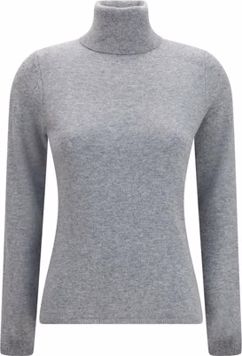 Gray Cashmere Turtleneck