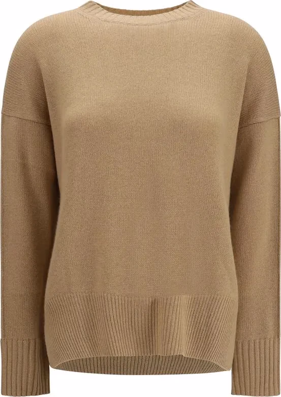 Allude Beige Cashmere Sweatshirt