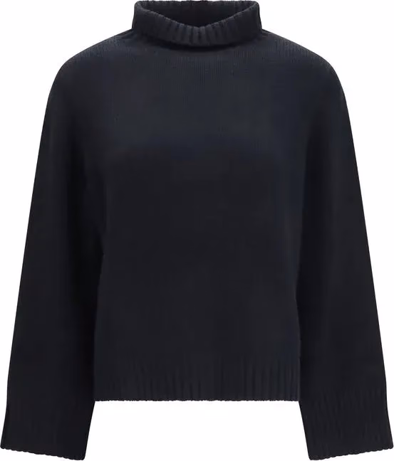 Allude Black Cashmere Turtleneck