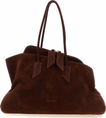 Brown Bovine Leather Shoulder Bag