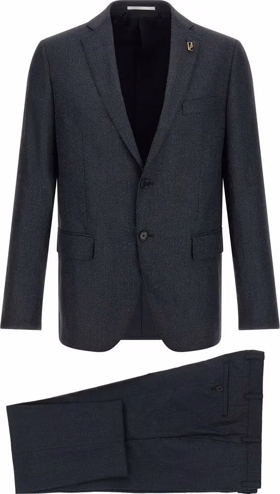 Pal Zileri Gray Polyester Two-Piece Suit