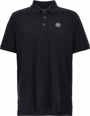 Black Cotton Polo Shirt