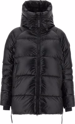 Black Polyamide Full-Length Jacket